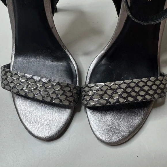 Elegant Silver Strappy Heels - Rebecca Minkoff - Size 7 - Picture 17 of 17